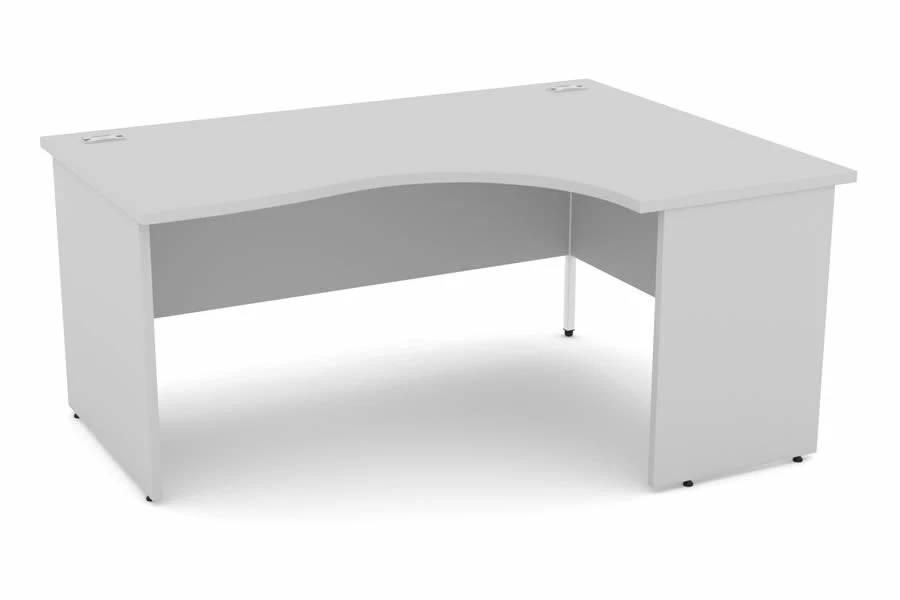 Cloud Grey Corner Panel End Desk 2 Cloud Grey Corner Panel End Desk - Image 2