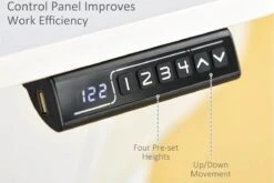 White Height Adjustable Standing Desk -Pro Office Shop adjustable white desk 5