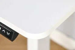 White Height Adjustable Standing Desk -Pro Office Shop adjustable white desk 8