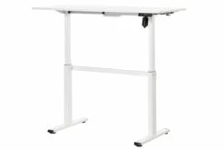 White Height Adjustable Standing Desk -Pro Office Shop adjustable white desk 9
