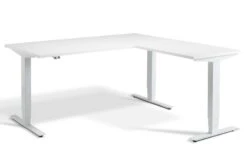 Advance Corner Height Adjustable Desk -Pro Office Shop advance corner white frame white