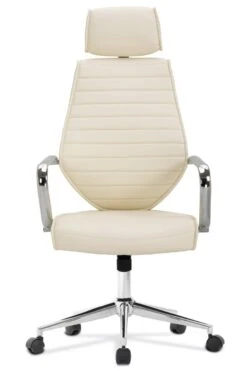 Atlas Cream Leather Office Chair -Pro Office Shop atlas 2