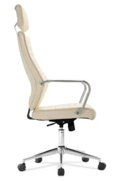 Atlas Cream Leather Office Chair -Pro Office Shop atlas 4