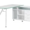 Augusta Corner Glass Workstation