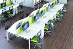 Aura Beam 2 Person Wave Bench Desk 20 Aura Beam 2 Person Wave Bench Desk -Pro Office Shop aura bench 15 3