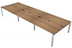 Aura Beam 6 Person Rectangular Bench Desk