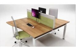Aura Beam 2 Person Wave Bench Desk 15 Aura Beam 2 Person Wave Bench Desk -Pro Office Shop bench room shot 1