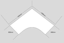 Price Point Beech Cantilever Corner Desk -Pro Office Shop call centre 1