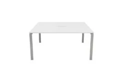 Kestral White 2 Person Double Bench Desk -Pro Office Shop cb1280cosvwh2p front