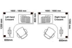Price Point Beech Panel End Corner Desk -Pro Office Shop crescent desk size 4