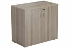 Kestral Grey Oak Desk High Cupboard
