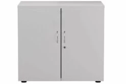 Kestral White Desk High Cupboard -Pro Office Shop cupboard white 3