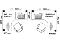 Domino Corner Cantilever Desk -Pro Office Shop desk 12