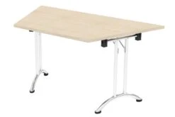 Thames Folding 30 Degree Trapezoidal Table -Pro Office Shop folding table trapezoidal maple