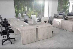 Gladstone Grey Oak Desk High Office Cupboard -Pro Office Shop grey oak office 10