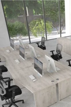 Gladstone Grey Oak 2000 Office Bookcase -Pro Office Shop grey oak room 3