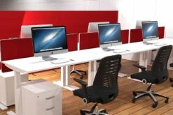 Polar Height Adjustable Desk -Pro Office Shop ha white new