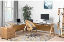 Curve Computer Desk -Pro Office Shop helsinki computer desk oak 1