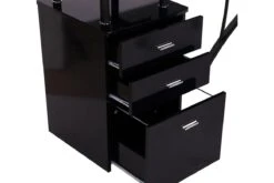 Alice Black Corner Desk 19 Alice Black Corner Desk -Pro Office Shop homcom black computer table corner desk 6