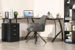Pro Office Shop -Pro Office Shop homcom black computer table corner desk 9