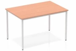 Price Point Beech Straight Table Box Frame Leg Silver -Pro Office Shop impulse straight table 1200 beech box frame leg silver