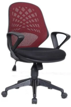 Spiral Mesh Back Office Chair -Pro Office Shop maine red 1