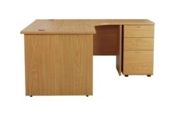 Kestral Corner Panel Desk And Pedestal -Pro Office Shop opr1612cwsrpplustesdhp3ok side