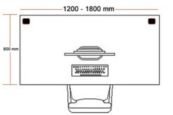Price Point Beech Rectangular Cantilever Desk -Pro Office Shop rectangular desk size