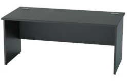 Nene Black Rectangular Panel Leg Desk