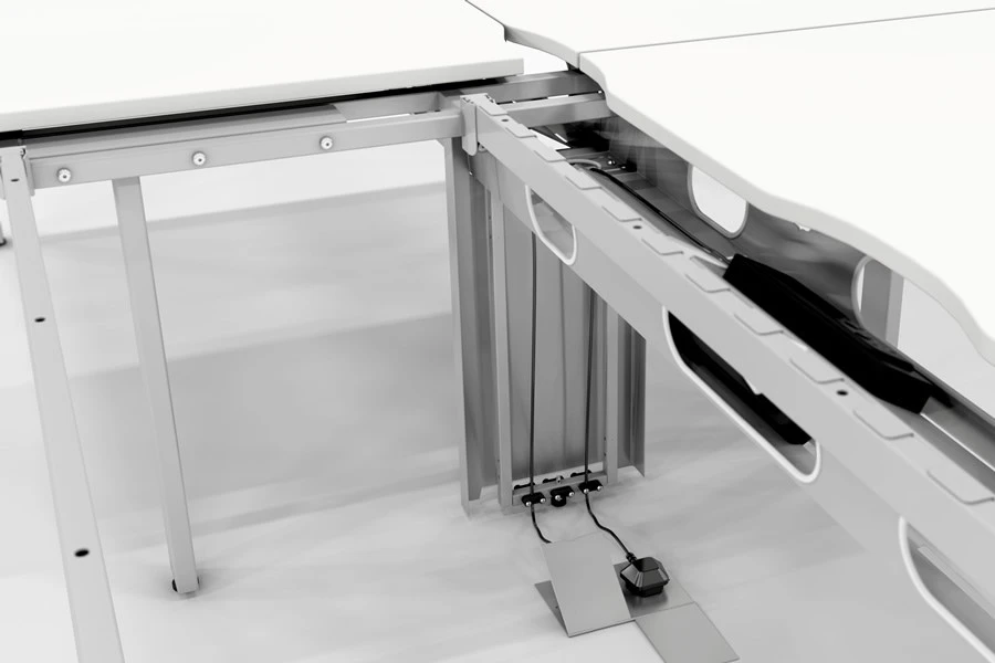 Aura Beam 2 Person Wave Bench Desk 9 Aura Beam 2 Person Wave Bench Desk - Image 9