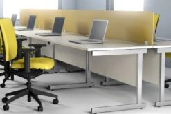 Avon White Desk High Pedestal -Pro Office Shop roomshot 1 15