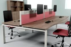 Aura Beam 2 Person Wave Bench Desk 18 Aura Beam 2 Person Wave Bench Desk -Pro Office Shop roomshot 11