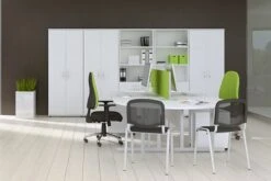 Polar White Fixed Pedestal 7 Polar White Fixed Pedestal -Pro Office Shop roomshot 17 white 7