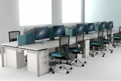 Aura Beam 2 Person Wave Bench Desk 19 Aura Beam 2 Person Wave Bench Desk -Pro Office Shop roomshot 8 6