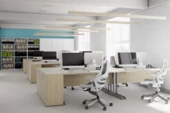 Solar Maple Corner Panel Desk And Pedestal -Pro Office Shop solar room 1