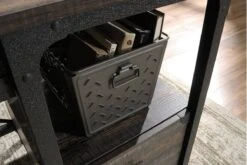 Steel Gorge Desk -Pro Office Shop steel gorge desk carbon oak 3