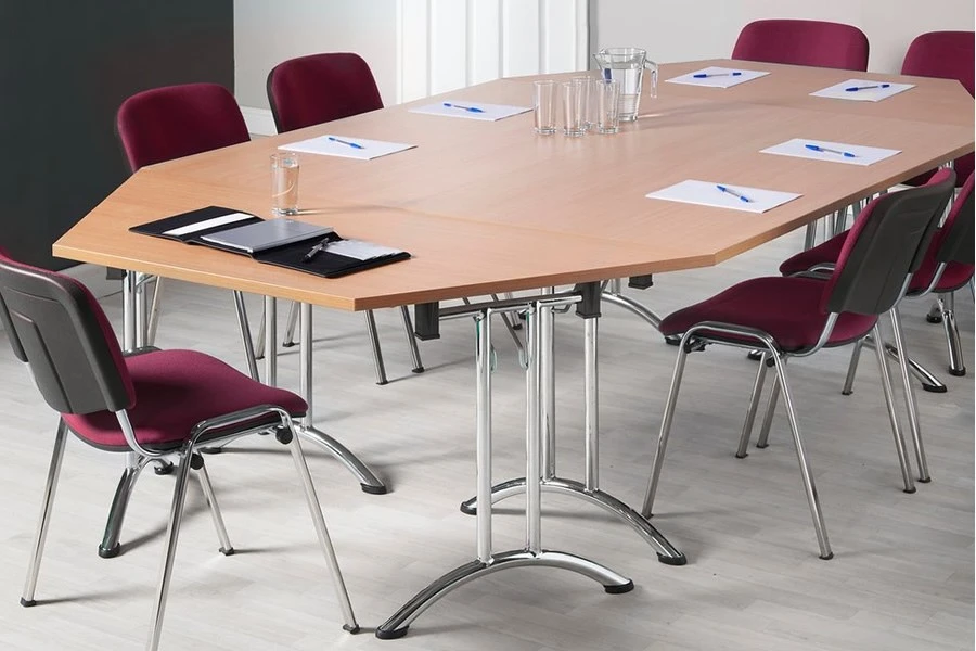 Folding Trapezoidal Table 2 Folding Trapezoidal Table - Image 2