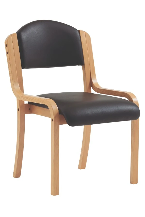Tahara Vinyl Stackable Visitor Chair 2 Tahara Vinyl Stackable Visitor Chair - Image 2