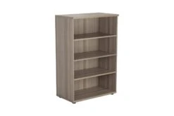Kestral Grey Oak Bookcase -Pro Office Shop tes1245go front 45