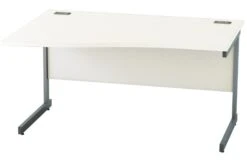 Avon White Wave Cantilever Desk